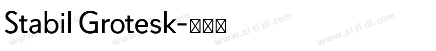 Stabil Grotesk字体转换